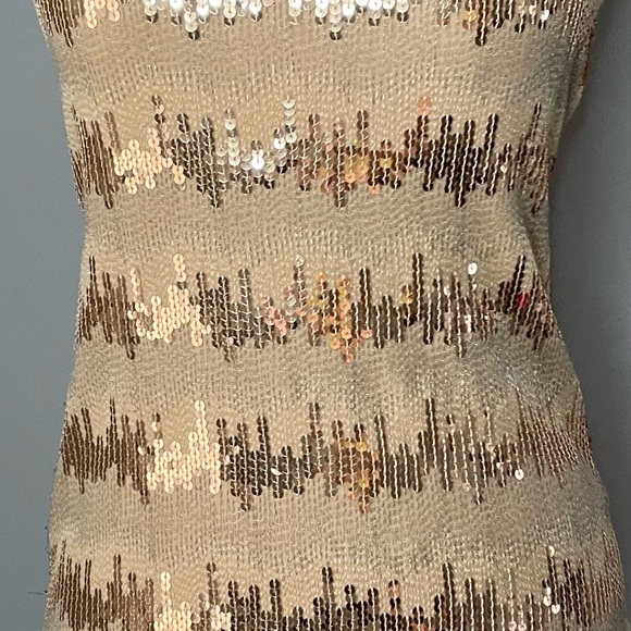 BKE Gold Sequin Tank Top - Picture 5 of 5